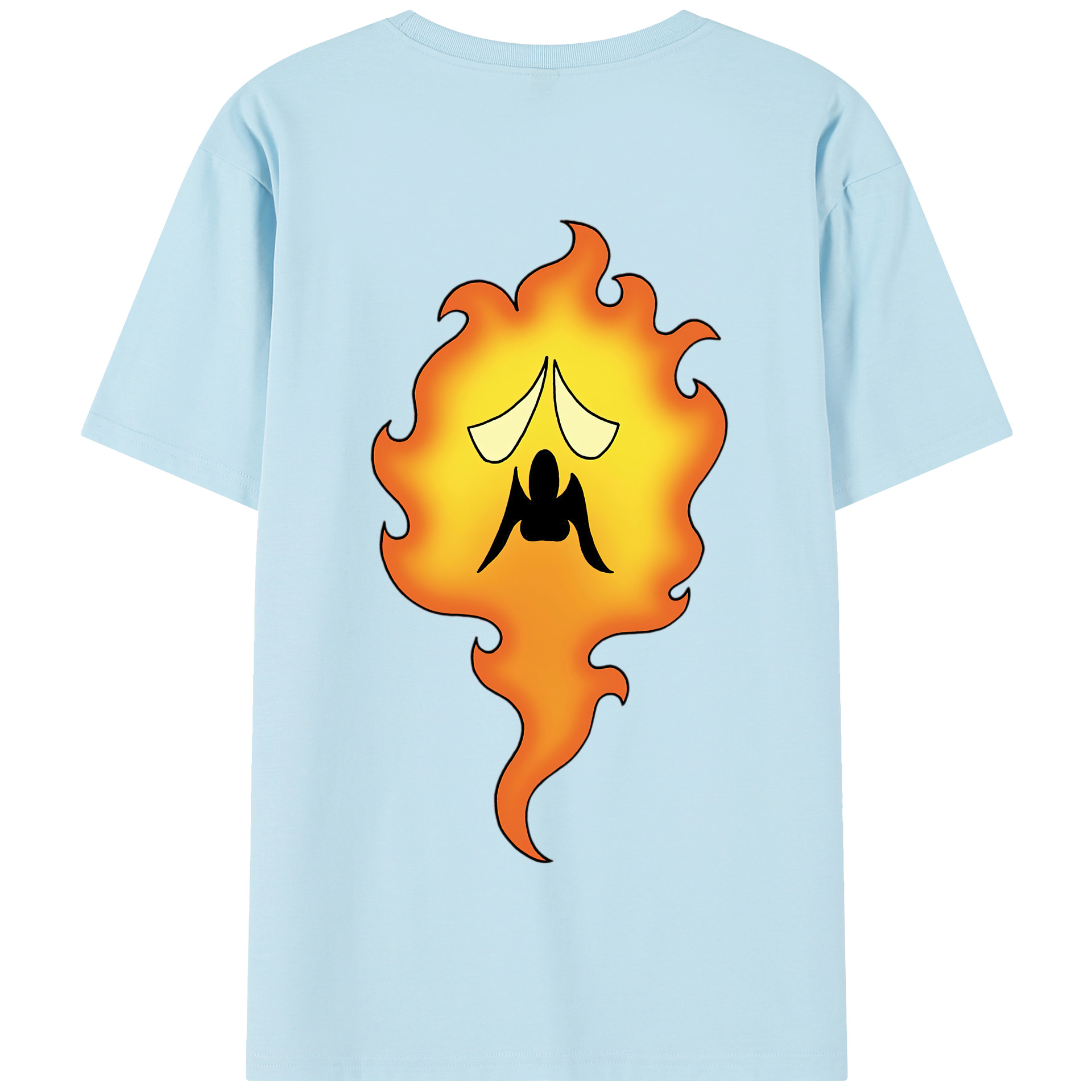 （画像用） ドラゴンクエスト Doragon Kuesuto Dragon Quest 綿100％半袖Tシャツ（背面プリント）